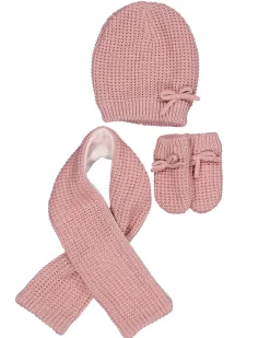 Écharpe, bonnet et gants - Rose<Zeeman Clearance