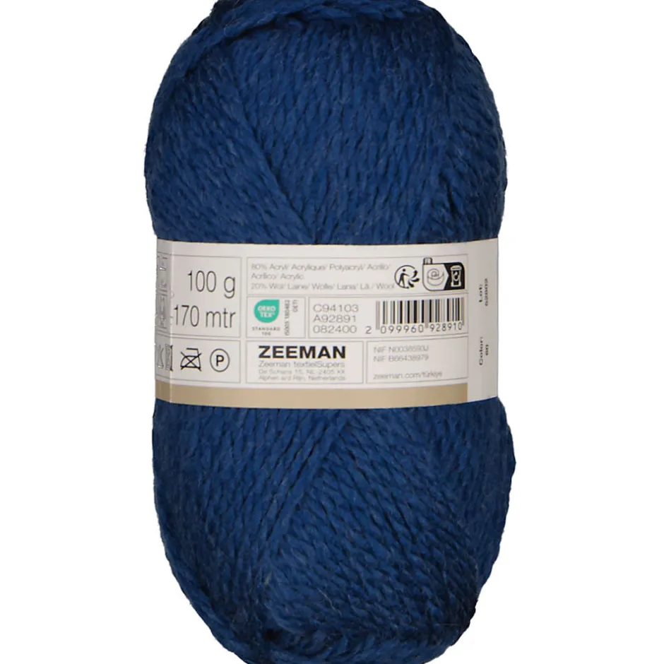 Julia Fil à tricoter - Bleu<Zeeman