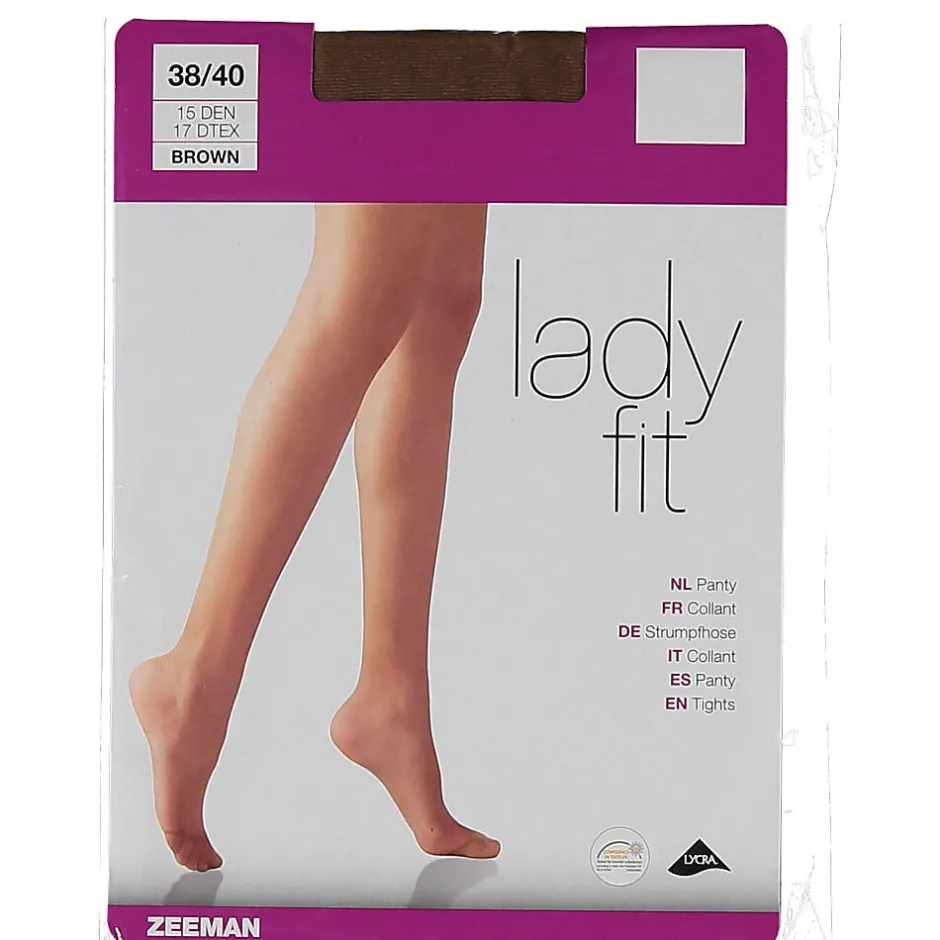 Lady fit Collant - Marron<Zeeman Clearance
