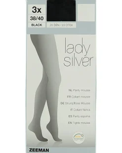Lady silver Collant - Noir<Zeeman Online
