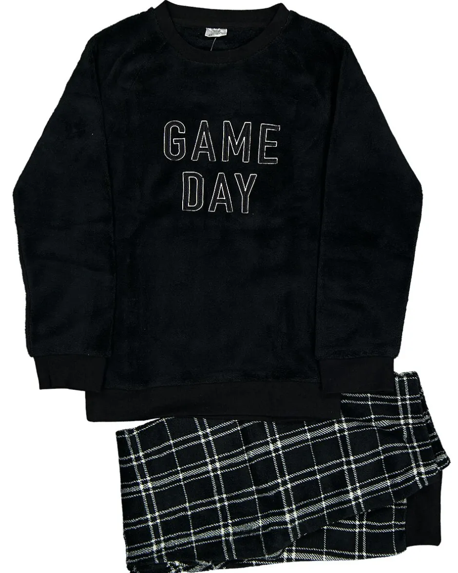 Pyjama 2 pièces - Noir<Zeeman